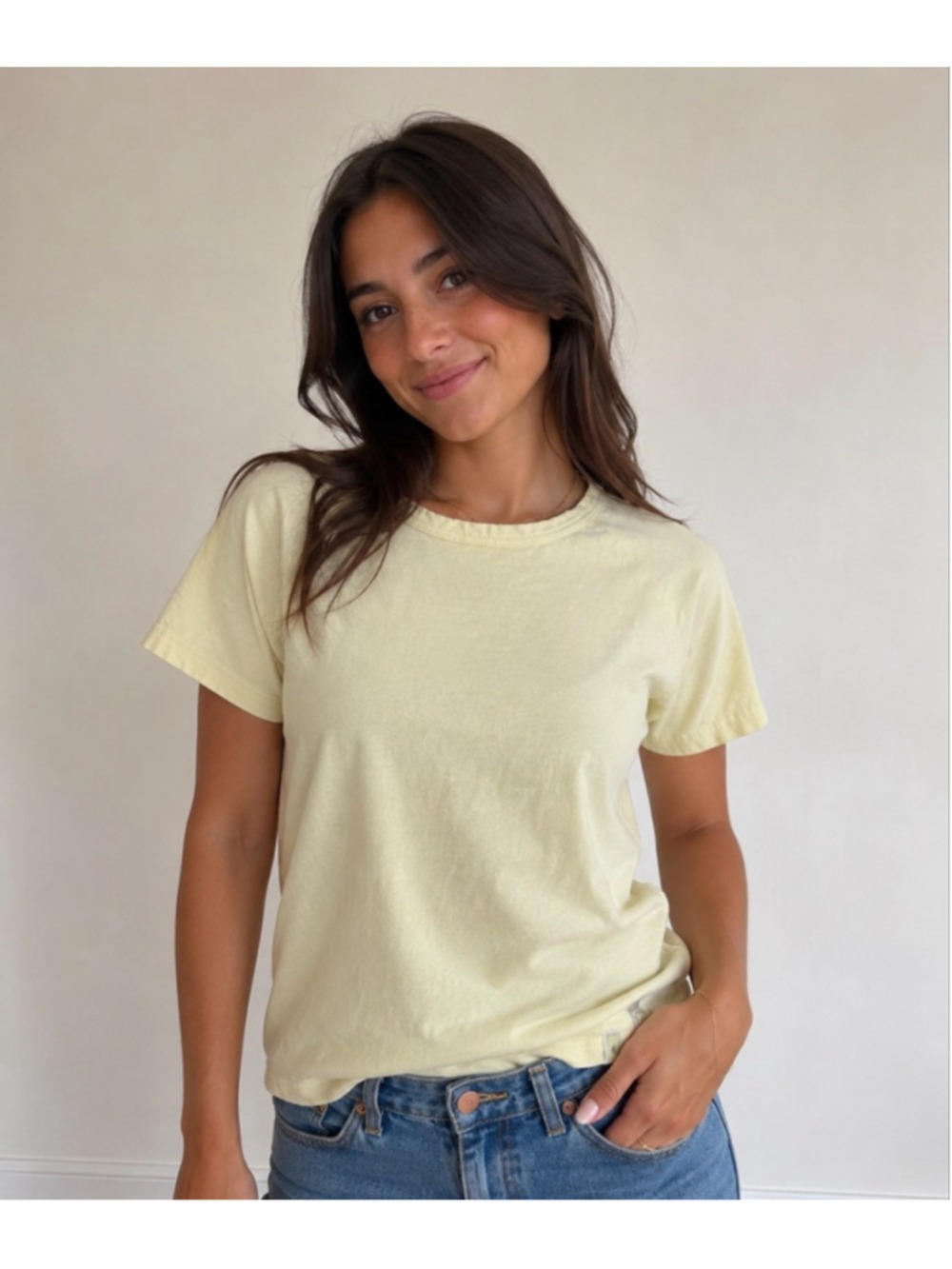 Women's Royal Robbins Short Sleeve Tee L Yellow Lime color